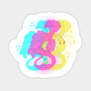 Livs Neon Dragon Sticker